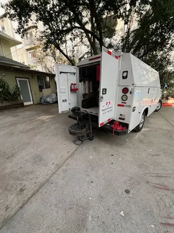 Magnet Plumbing service vehicle on-site for Faucet Repair in Riverwalk
